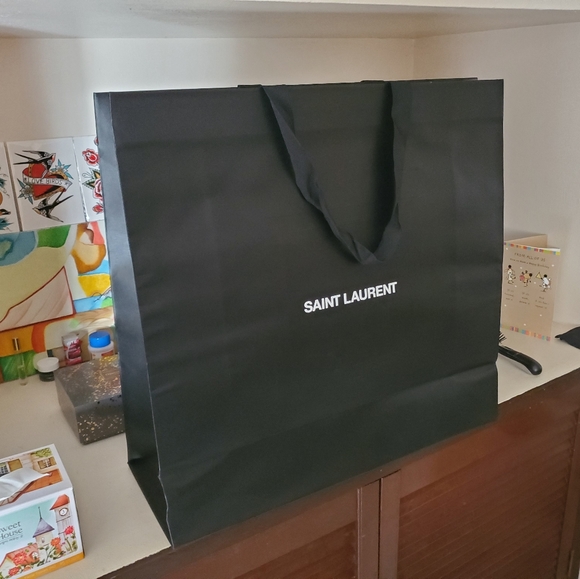 Large Saint Lauren Paper Bag 22.8" x 23.6" - Picture 2 of 3